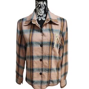 Fortela Wool Plaid Fall Jacket